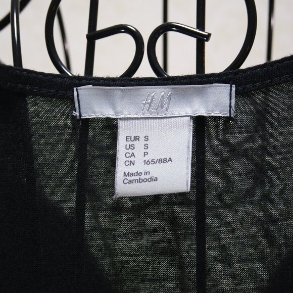 H&M Vintage Black Sleeveless Twist Shoulder Accent - Picture 12 of 14